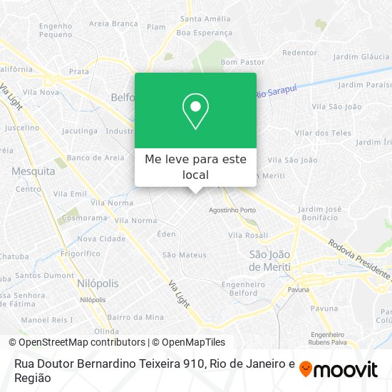Rua Doutor Bernardino Teixeira 910 mapa