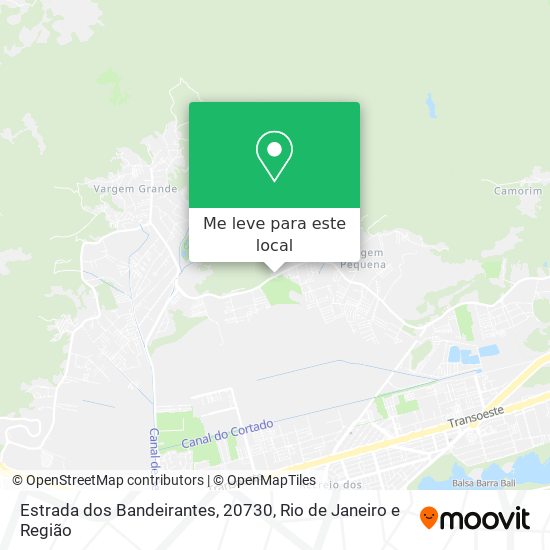 Estrada dos Bandeirantes, 20730 mapa