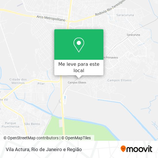 Vila Actura mapa