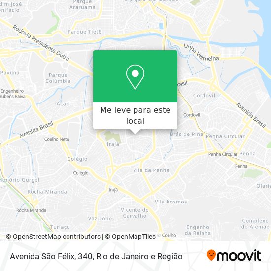 Avenida São Félix, 340 mapa