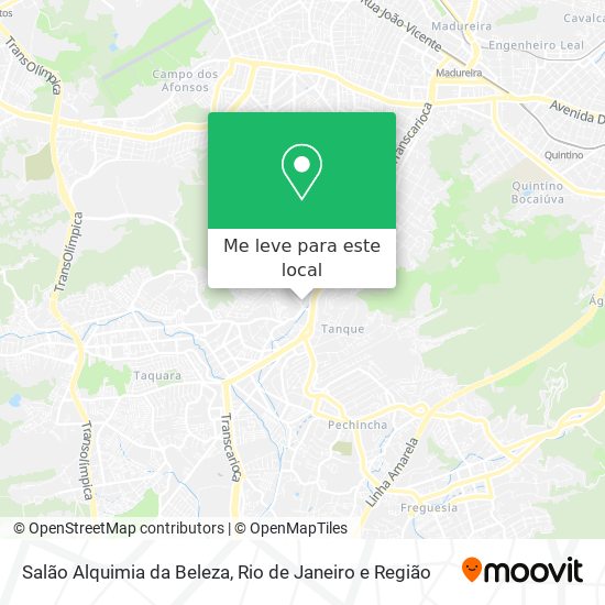 Salão Alquimia da Beleza mapa