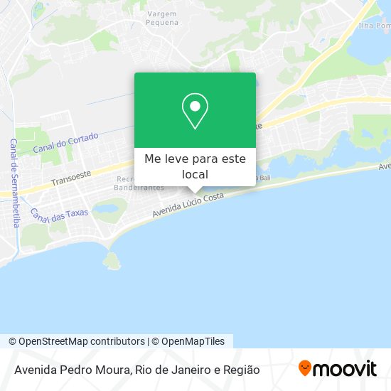 Avenida Pedro Moura mapa