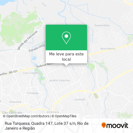 Rua Turquesa, Quadra 147, Lote 37 s / n mapa