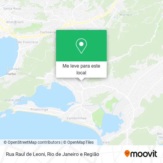 Rua Raul de Leoni mapa