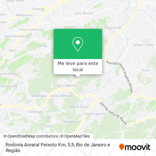Rodovia Amaral Peixoto Km, 5,5 mapa