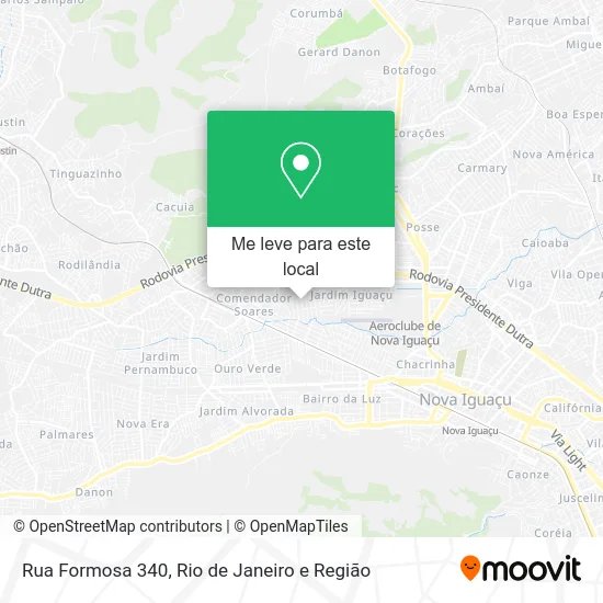 Rua Formosa 340 mapa