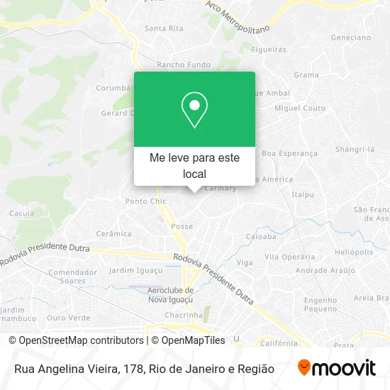 Rua Angelina Vieira, 178 mapa