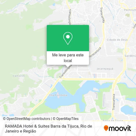 RAMADA Hotel & Suites Barra da Tijuca mapa