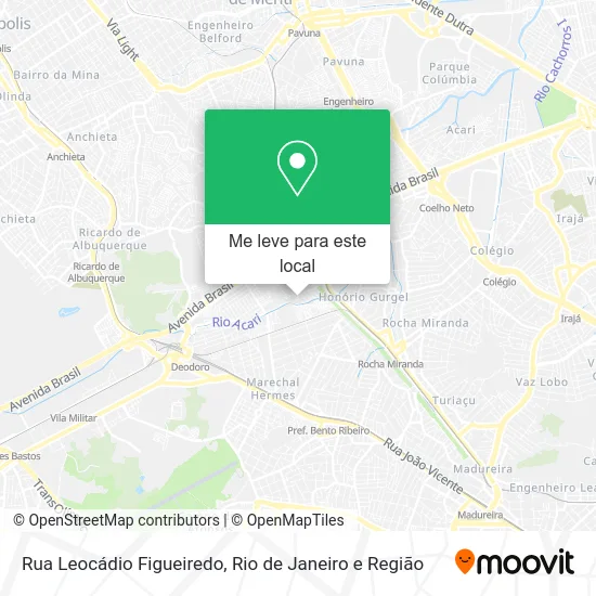 Rua Leocádio Figueiredo mapa