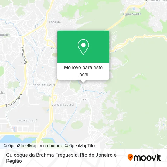 Quiosque da Brahma Freguesia mapa