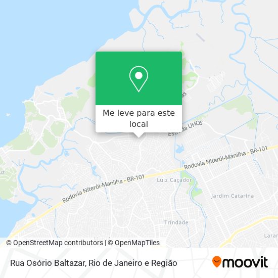 Rua Osório Baltazar mapa