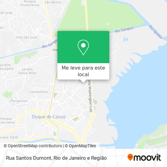 Rua Santos Dumont mapa