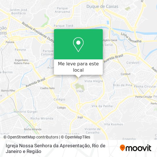 Igreja Nossa Senhora da Apresentação mapa