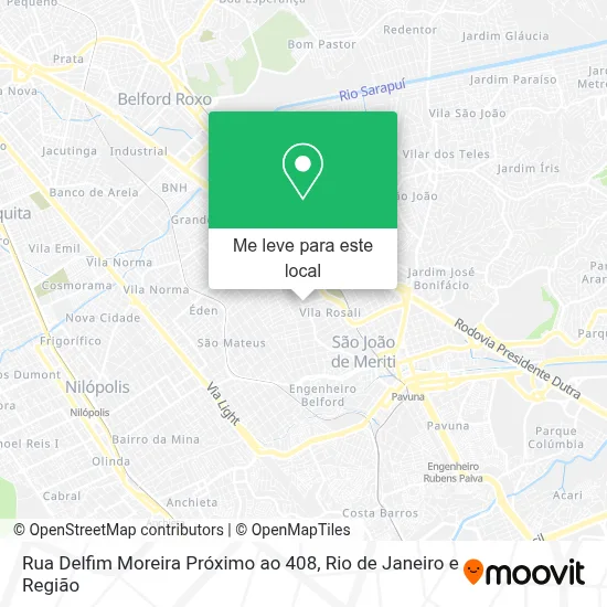 Rua Delfim Moreira Próximo ao 408 mapa