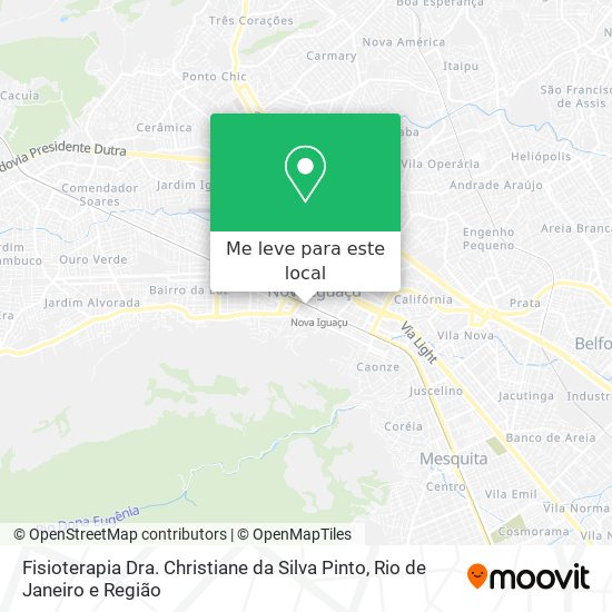 Fisioterapia Dra. Christiane da Silva Pinto mapa