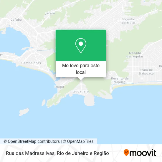 Rua das Madressilvas mapa