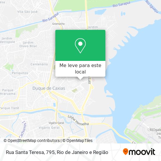 Rua Santa Teresa, 795 mapa