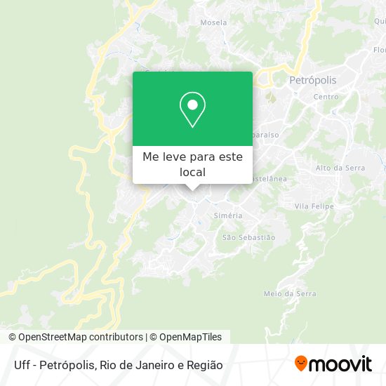 Uff - Petrópolis mapa