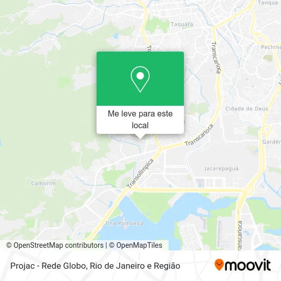 Projac - Rede Globo mapa