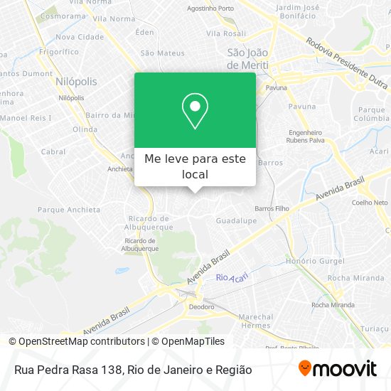 Rua Pedra Rasa 138 mapa