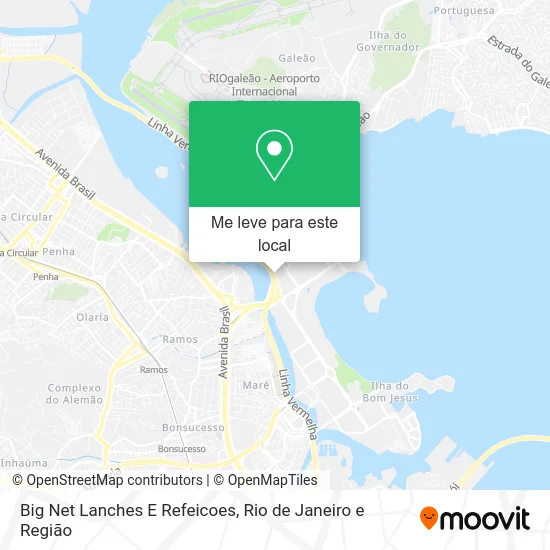 Big Net Lanches E Refeicoes mapa
