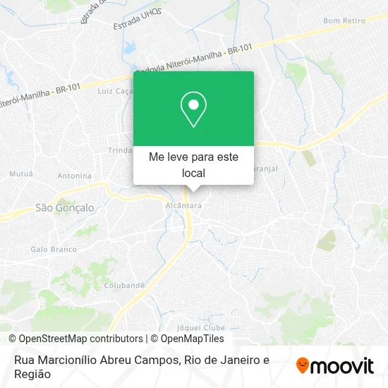 Rua Marcionílio Abreu Campos mapa