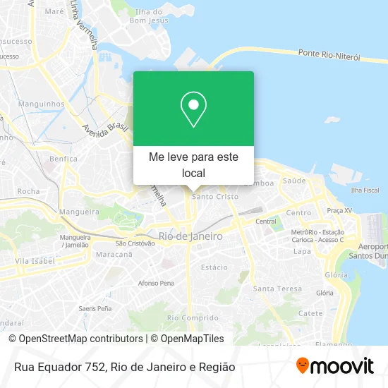 Rua Equador 752 mapa