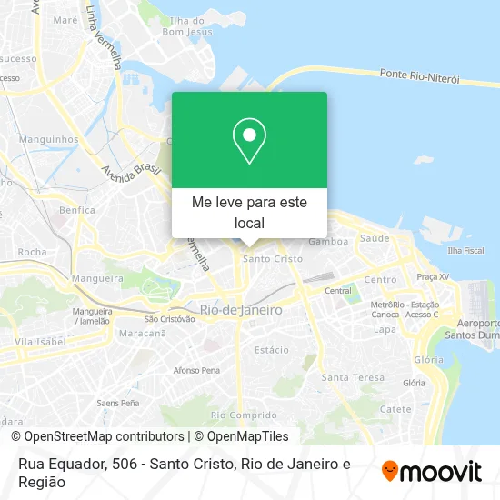Rua Equador, 506 - Santo Cristo mapa