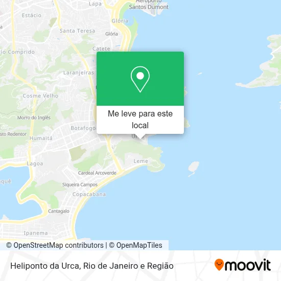 Heliponto da Urca mapa