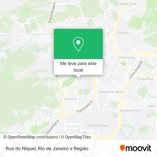 Rua do Níquel mapa