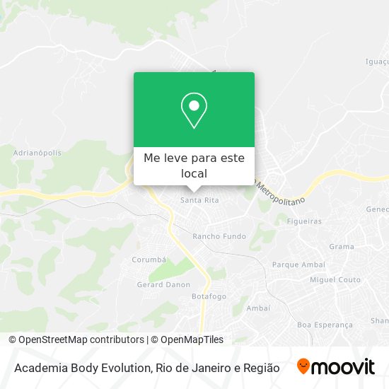 Academia Body Evolution mapa