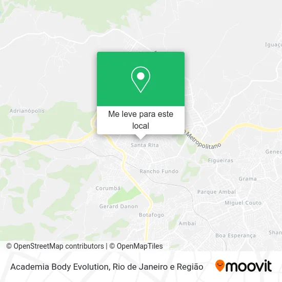 Academia Body Evolution mapa