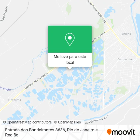 Estrada dos Bandeirantes 8636 mapa