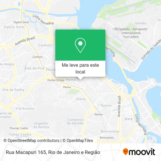 Rua Macapuri 165 mapa