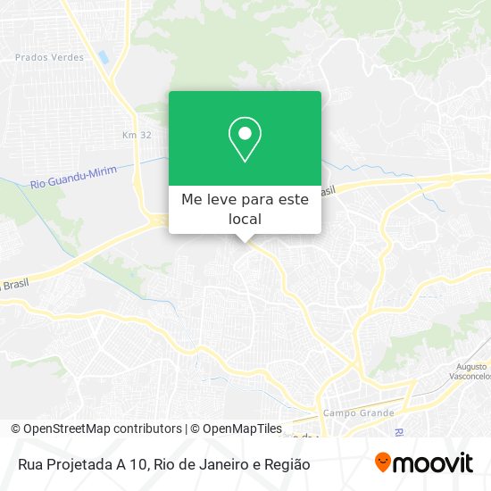 Rua Projetada A 10 mapa