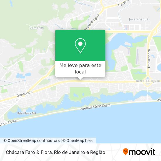 Chácara Faro & Flora mapa