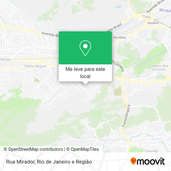 Rua Mirador mapa