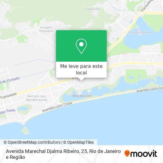 Avenida Marechal Djalma Ribeiro, 25 mapa