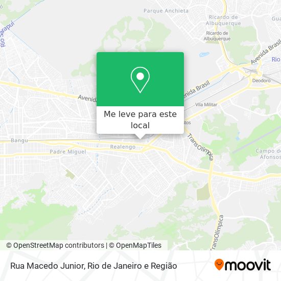 Rua Macedo Junior mapa