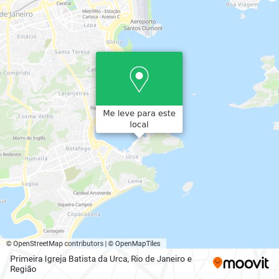 Primeira Igreja Batista da Urca mapa