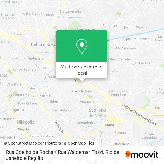 Rua Coelho da Rocha / Rua Waldemar Tozzi mapa