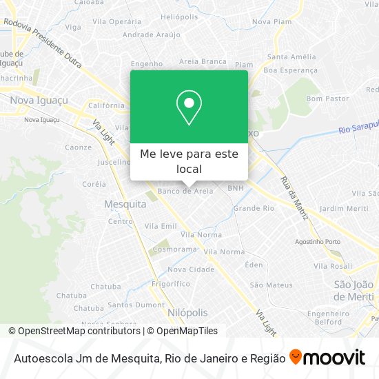 Autoescola Jm de Mesquita mapa