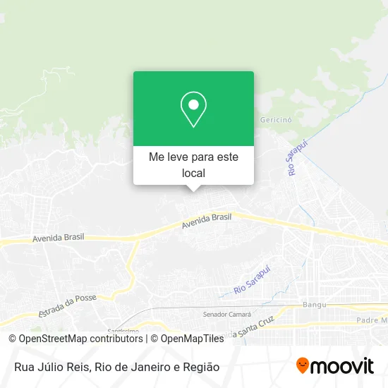 Rua Júlio Reis mapa