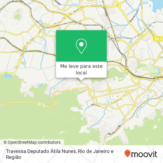 Travessa Deputado Átila Nunes mapa