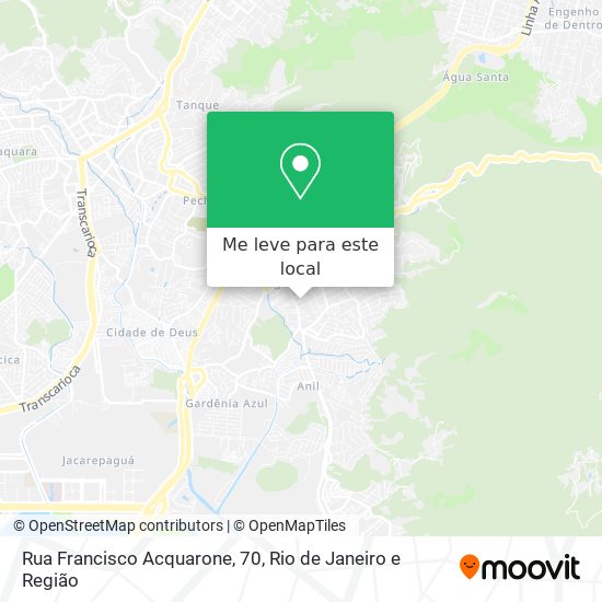 Rua Francisco Acquarone, 70 mapa