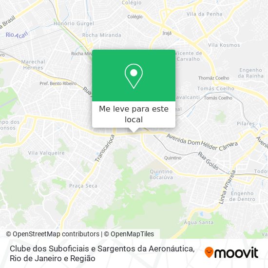 Clube dos Suboficiais e Sargentos da Aeronáutica mapa