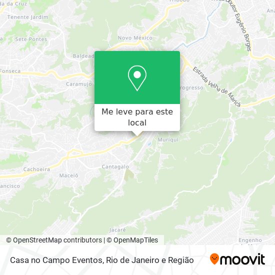 Casa no Campo Eventos mapa