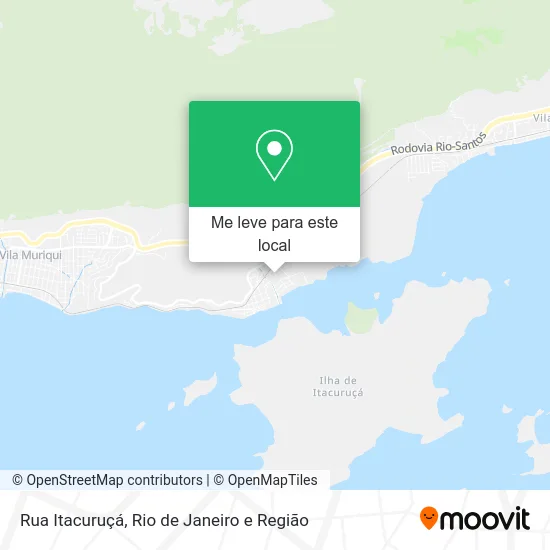 Rua Itacuruçá mapa