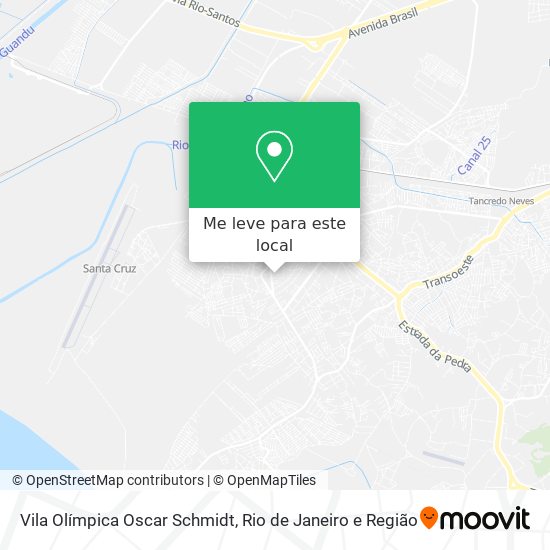 Vila Olímpica Oscar Schmidt mapa