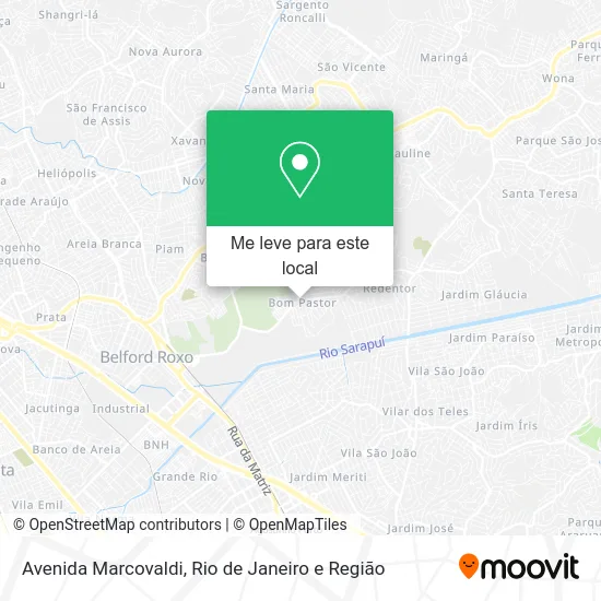 Avenida Marcovaldi mapa